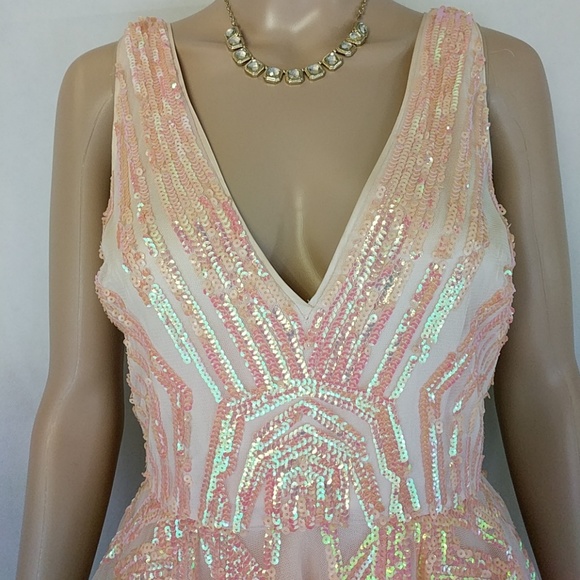 Bebe gorgeous pink fit & flare skater dress XS - Picture 2 of 4